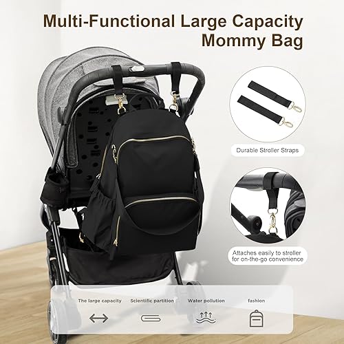Miniatura 6 de mochilas para pañales, B-Negro, Bebé