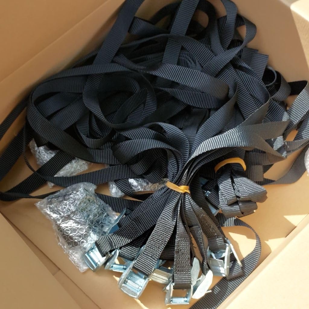 PoolBelt | Befestigungsset Poolplane | Befestigung Poolabdeckung | Für Stahlrahmen-/ Framepool rund (Poolgröße Ø 5.000mm)
