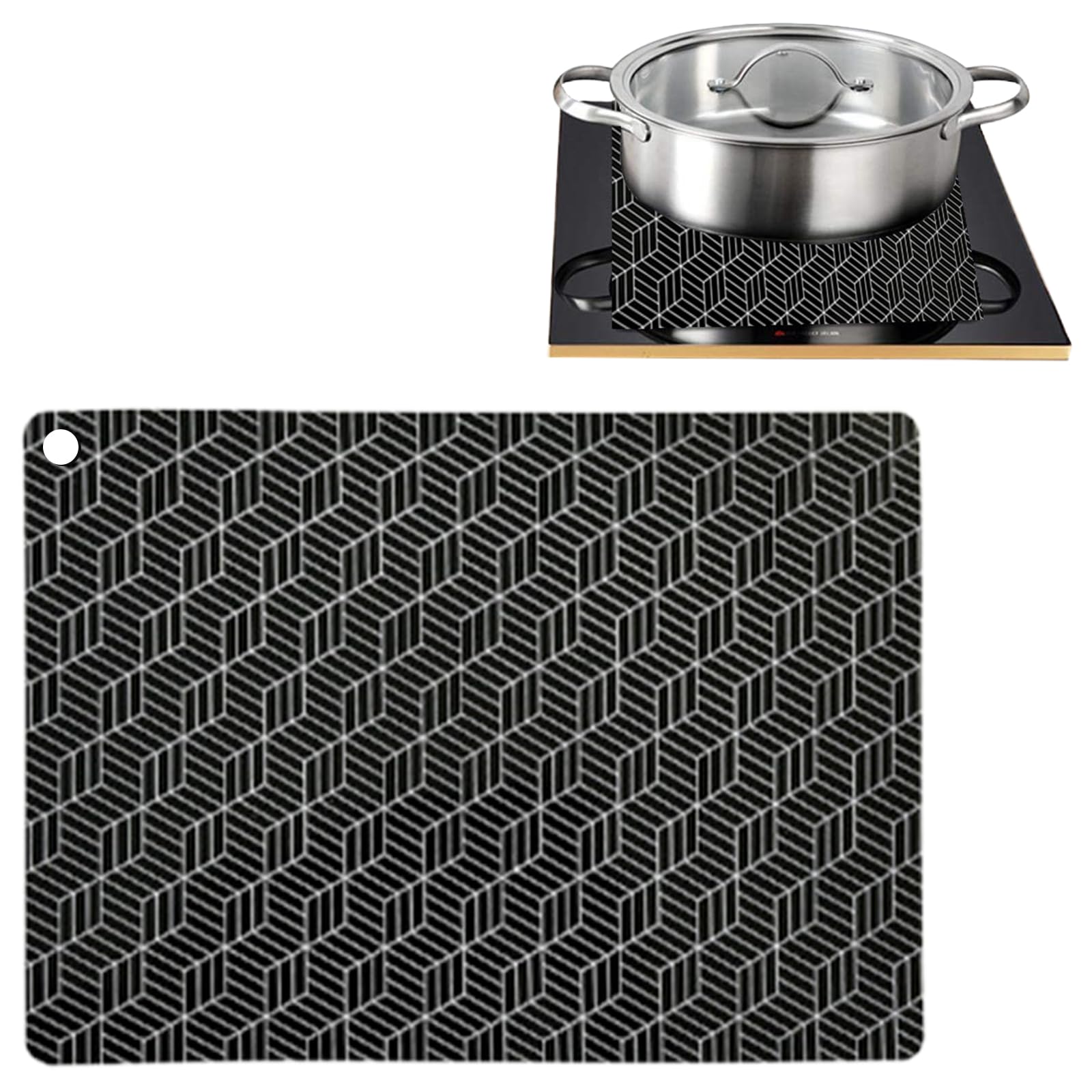 Sturdy Kitchen Counter Protectors Mats for Induction Cooktops Silicone Materials with Nonslip Design Easy Maintenance Stove Protectors