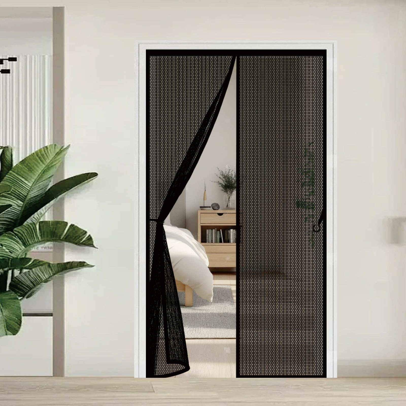 Anti mouches magnétique sans perçage pour bloquer les insectes l'été