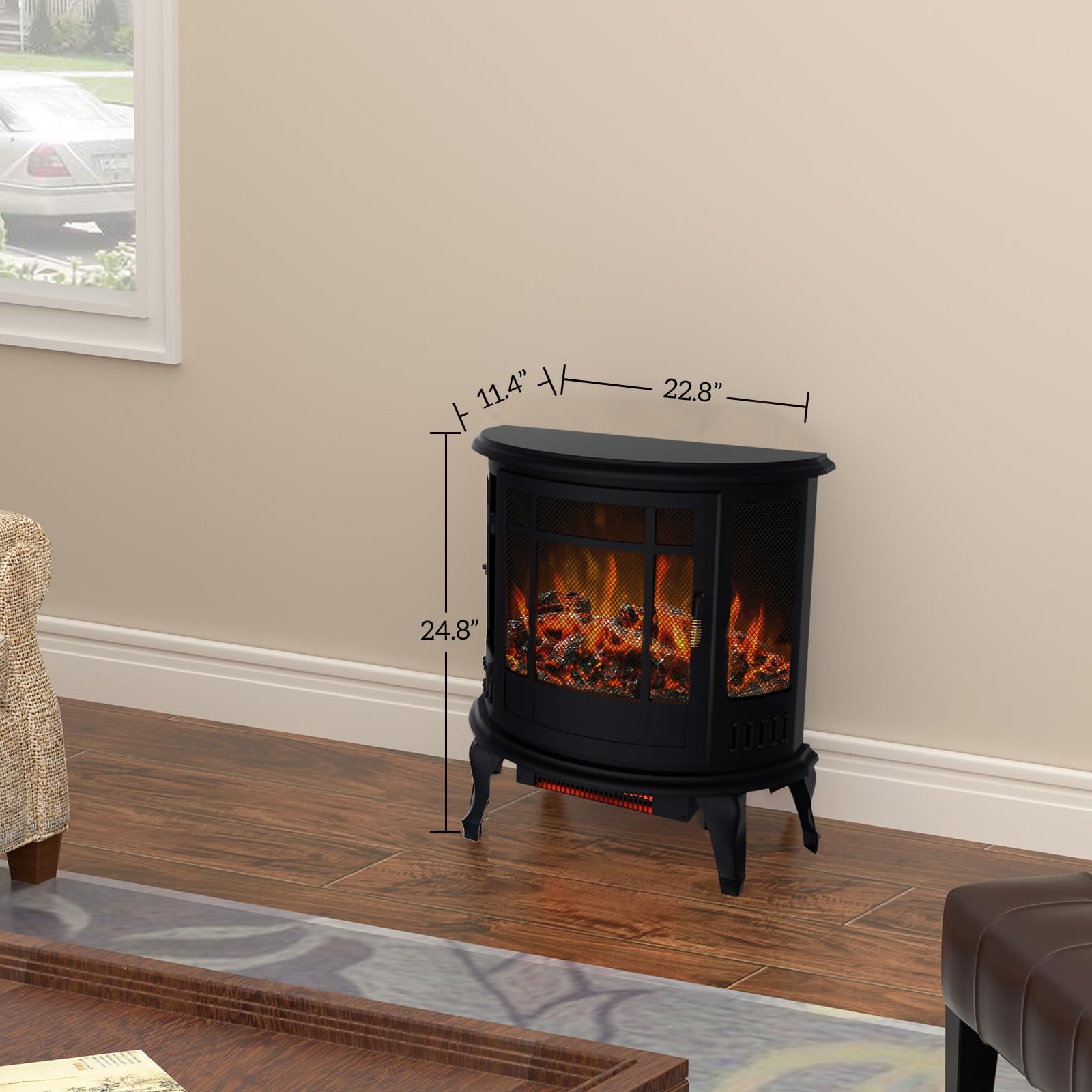 25 inch Electric Fireplace Heater Fireplace Stove
