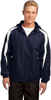 SPORT-TEK Unisex Fleece-Lined Colorblock Jacket at Amazon Men's