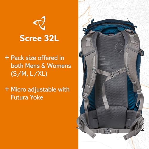 Miniatura 6 de Mystery Ranch Scree 32 - Mochila técnica de tamaño medio, 32L, Del Mar, Mochilas Daypack