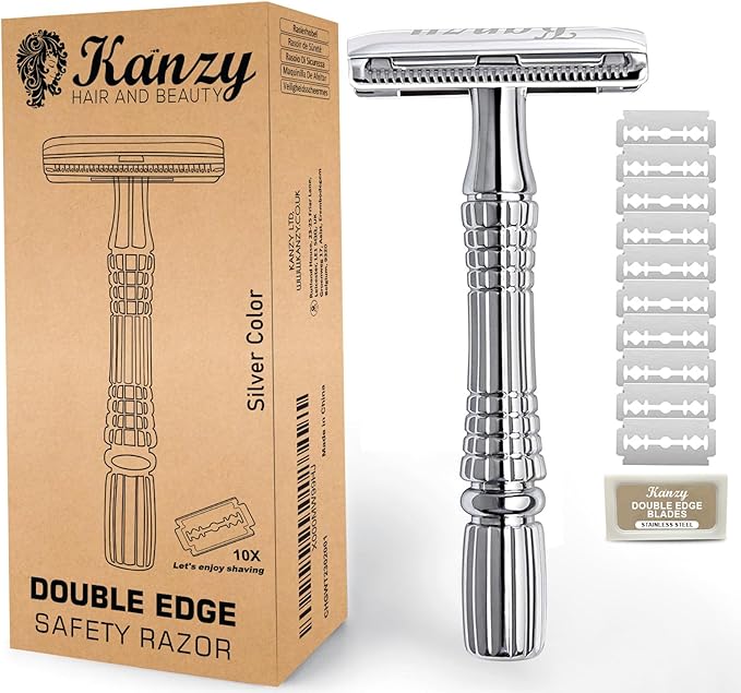 Rasoir Sécurité Kanzy Homme/Femme, Double Tranchant.