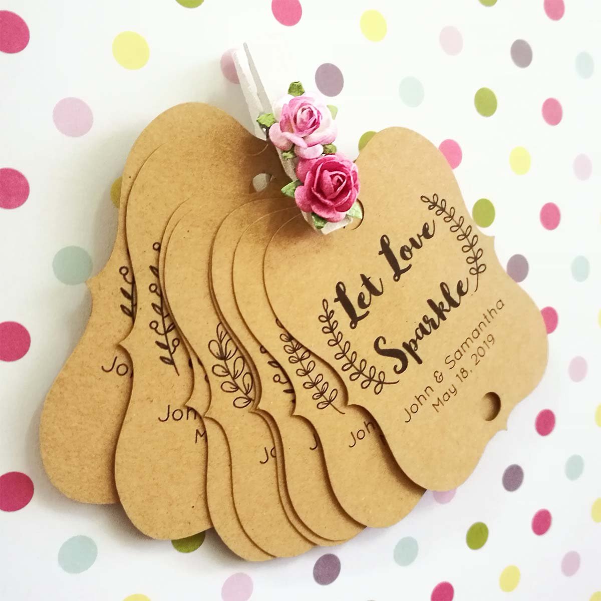 20 Mulberry fiore fatto a mano decorato bianco mini mollette di legno frigorifero