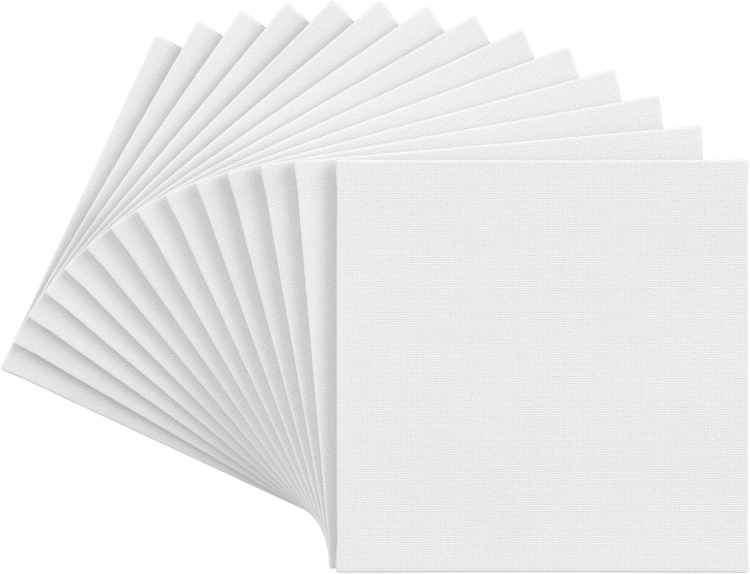 Arteza Canvas Boards for Painting, Pack of 14, 8 x 8 Inches, Square Blank Canvas Panels, 100% Cotton, 8 oz Gesso-Primed, Art Supplies for Acrylic Pouring and Oil Painting : Everything Else