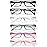 Gaoye Reading Glasses for Women, 6 pack Fashion Readers for Women Men Spring Hinge Eye Glasses, Blue Light Reading Glasses