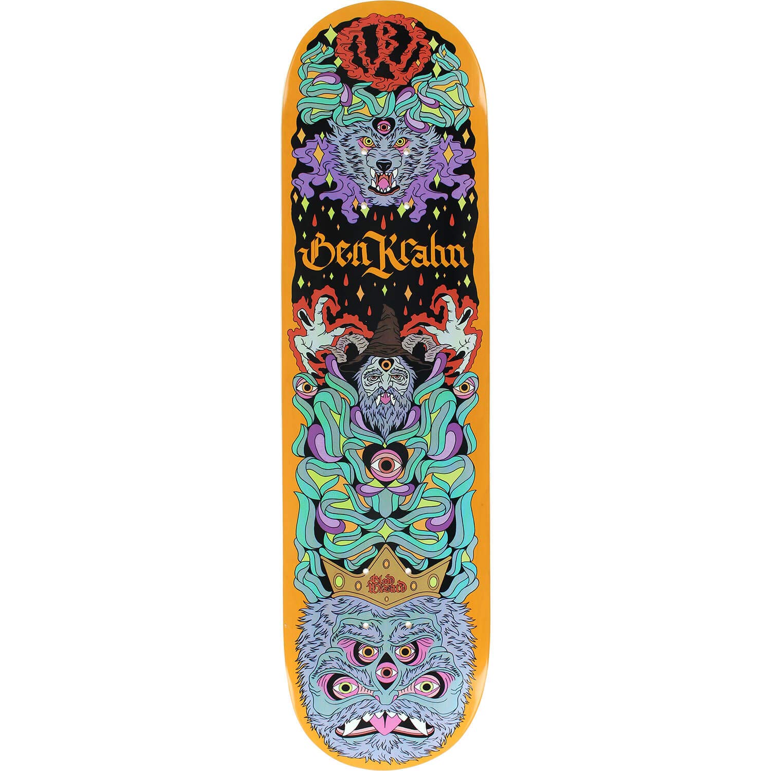 Amazon | Blood WizardスケートボードBen Krahn Wolfスケートボード