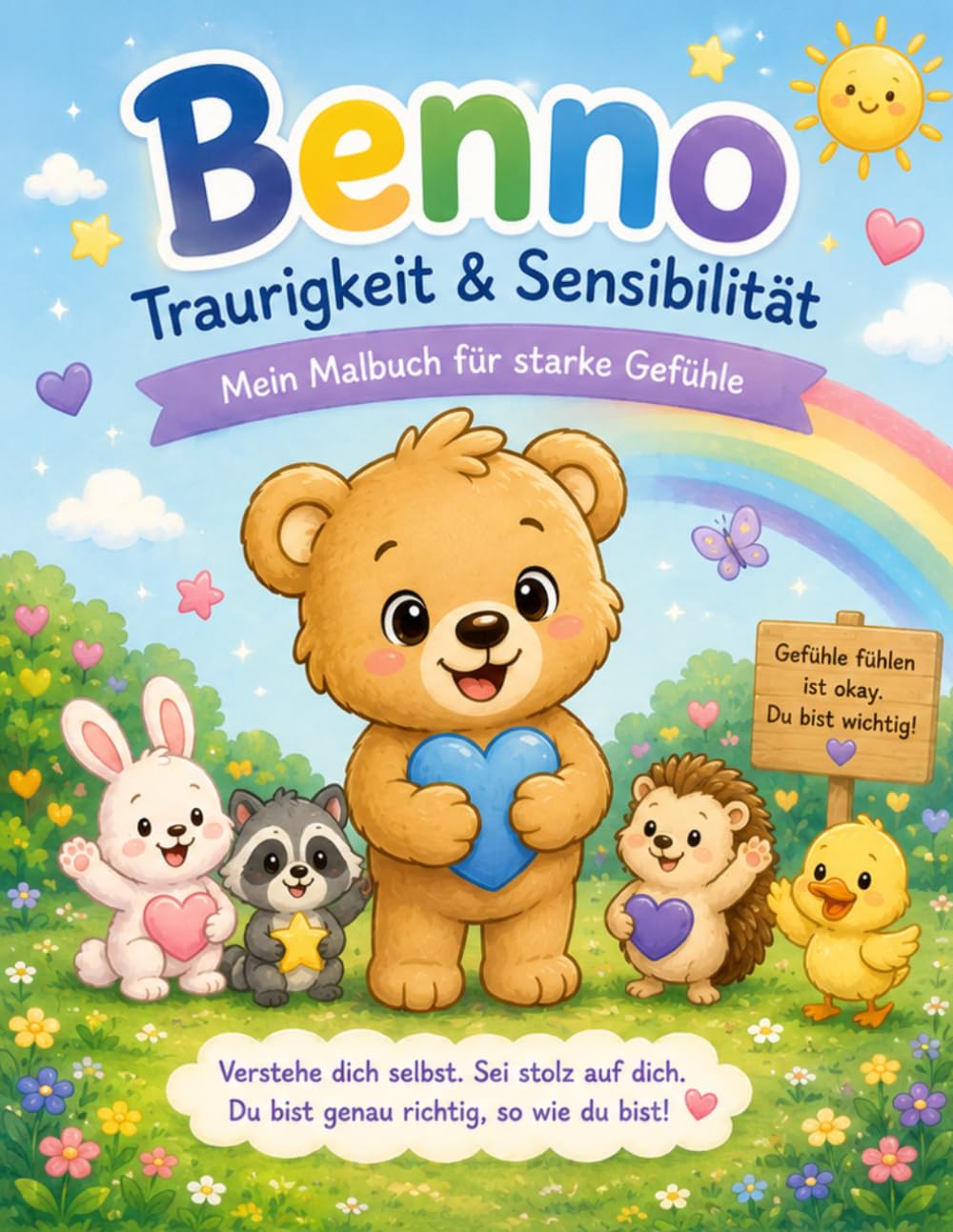 Benno – Traurigkeit & Sensibilität: Mein Malbuch für starke Gefühle