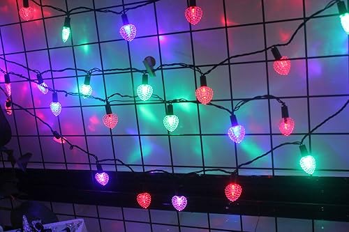 Miniatura 5 de Zitokin Cadena de luces LED en forma de corazón para parejas, amantes del hogar, 110 V, 220 V, cadena de luces para aniversario, San Valentín