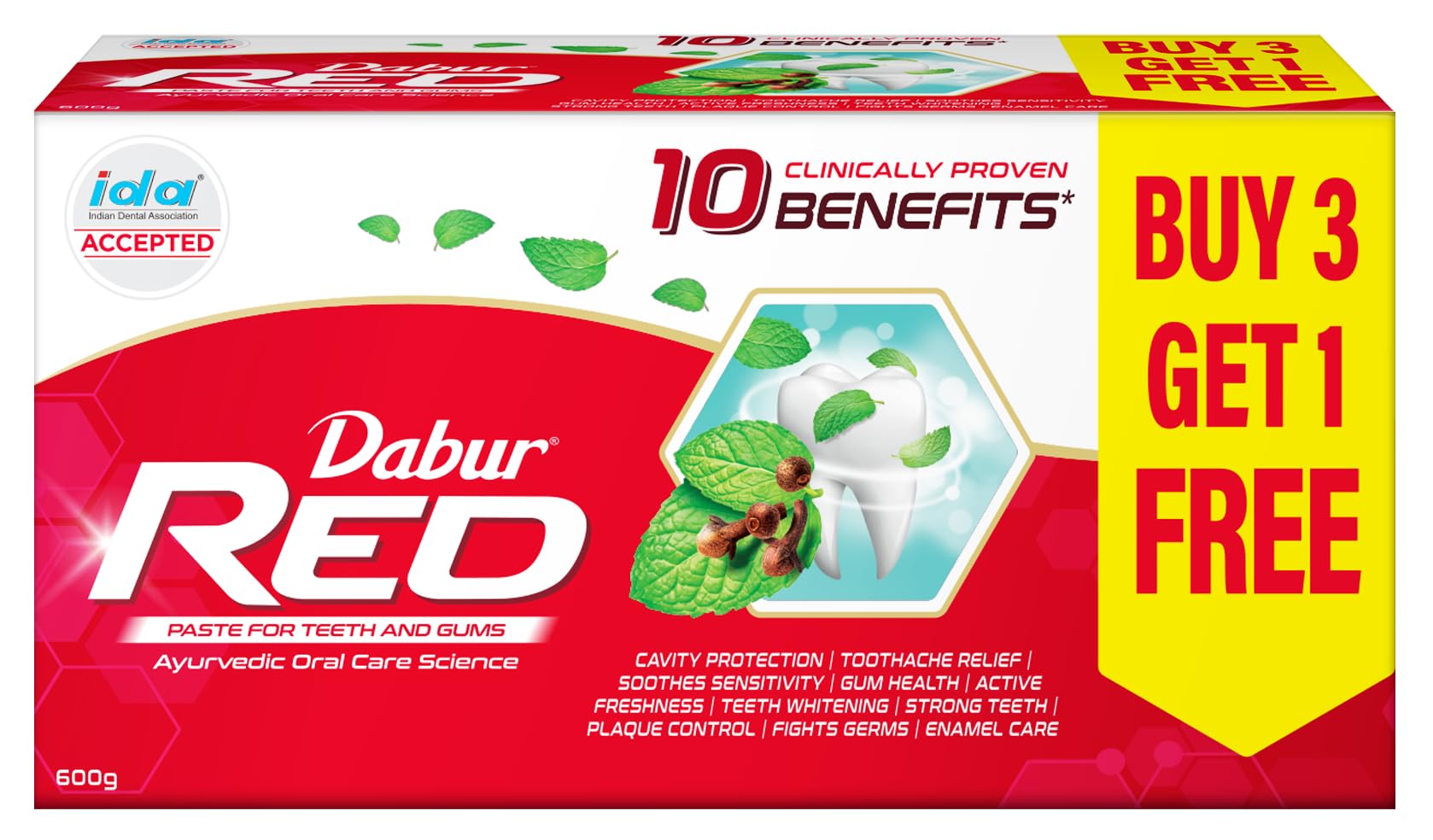 Dabur Red Paste, 600g (Buy 3 Get 1 Free)