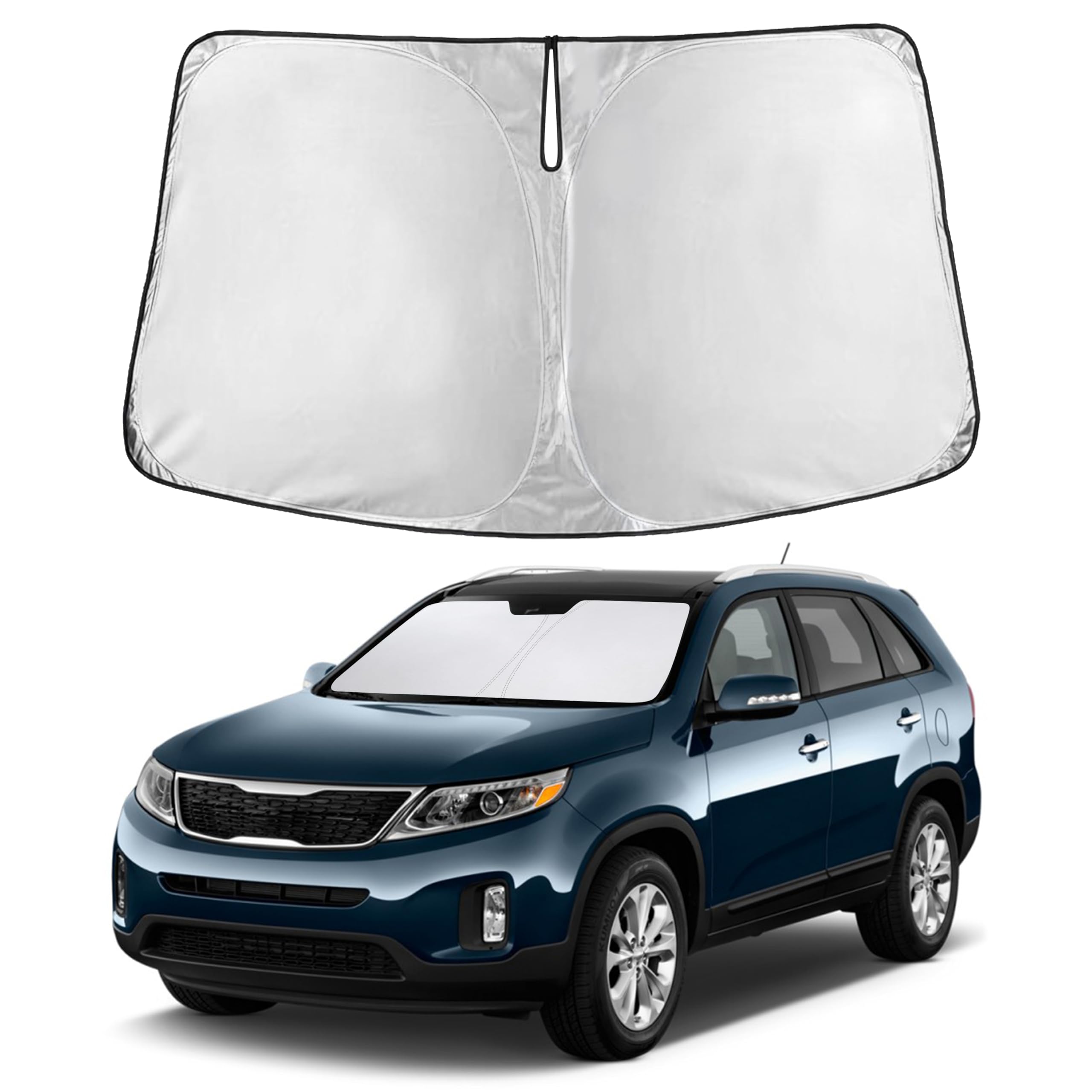 EcoNour Windshield Sunshade Compatible for Kia Sorento 2011-2013 2014 2015
