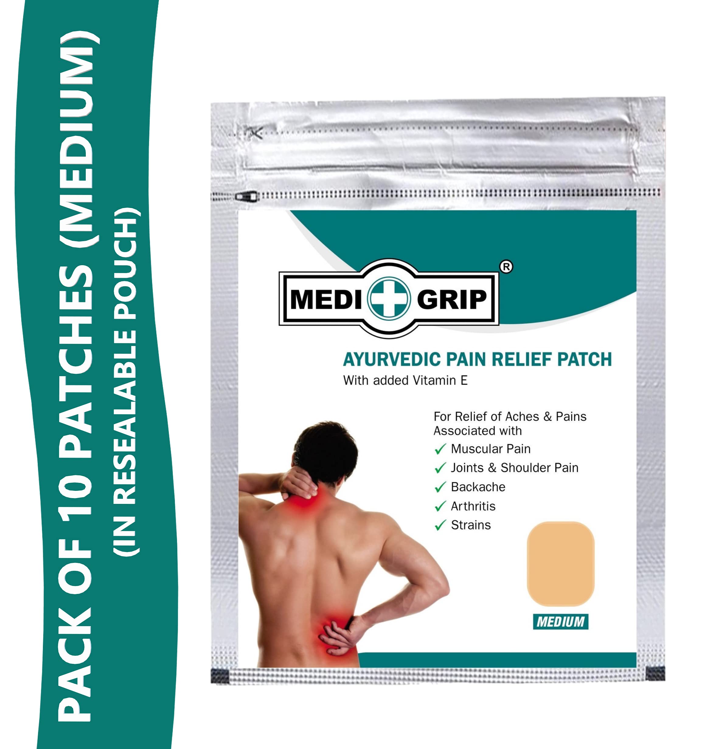 Ayurvedic Pain Relief Patch (Medium) - 10 Patches