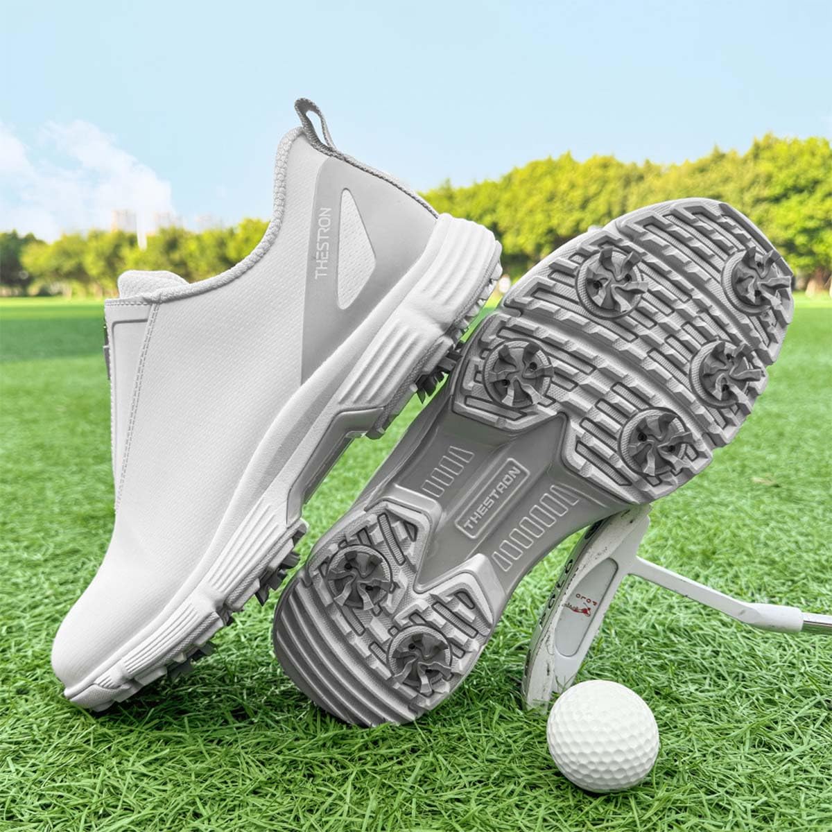 Zapatos De Entrenamiento Golf para Mujer con Clavos