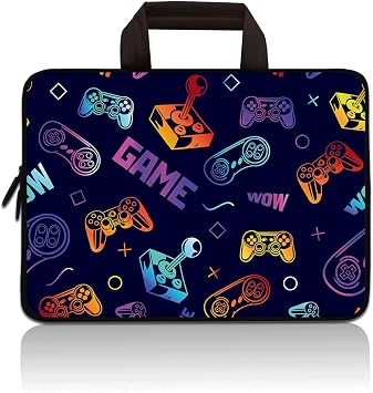 Universal 79 inch Kids Tablet Portable Neoprene Zipper Carrying Sleeve Case Bag Fits 7" 8" 8.5" 8.9" 9" iPad mini 5 4 3 2 1, Galaxy Tab A 8.0 Game