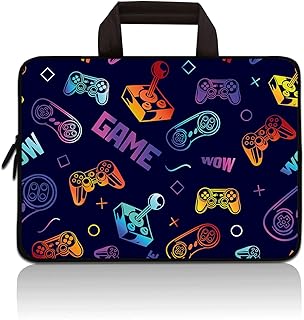 Neoprene Laptop Carrying Case for Chromebook, Ultrabook, Tablet, Fits Apple MacBook Air, Samsung, Acer, HP, Dell, Lenovo, Asus (Game)