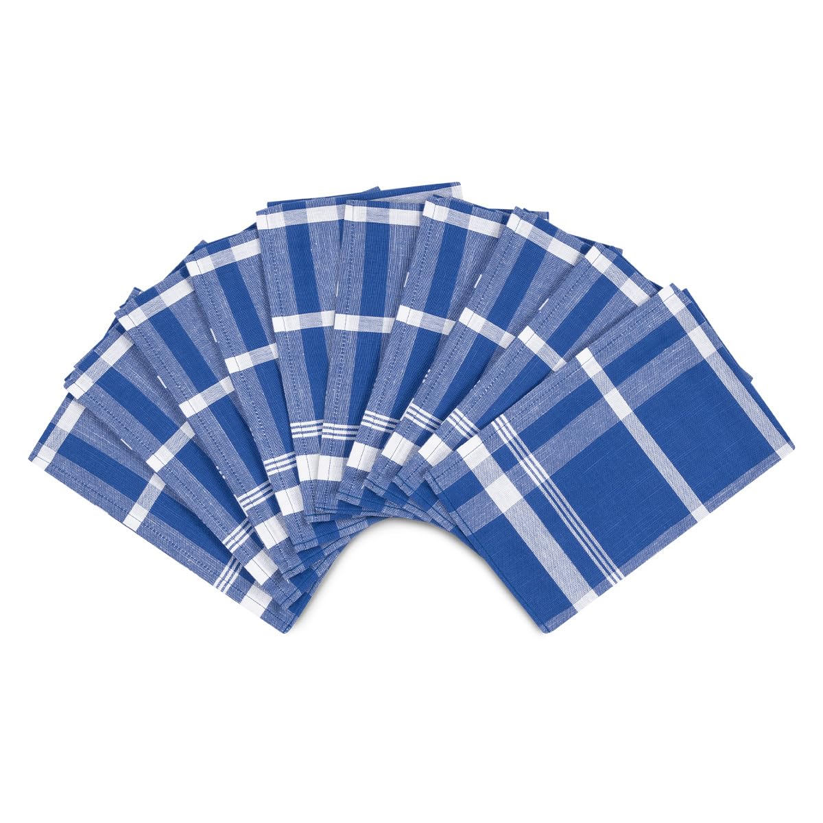 Ross - Exclusiv - 10 X Geschirrtücher - Baumwolle - Leinen - im Set (Blau)