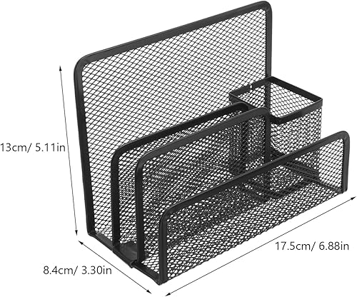 Miniatura 3 de Angoily Carpetas Organizador de archivos de escritorio de malla metálica vertical Organizador de escritorio Organización de oficina Soporte de
