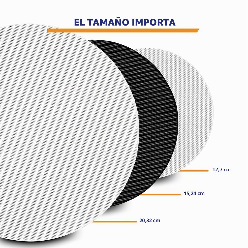 Power Dynamics NCBT8B - Altavoces Bluetooth para Techo, Color Negro, 8 Pulgadas, 80 W, diseño Elegante, Altavoces públicos Address, Ideal para Bars, Tiendas, restaurantes.