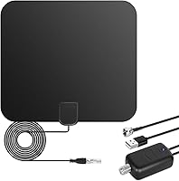 Vista 1 de Antena de TV digital HD amplificada de largo alcance de más de 250 millas - Compatible con 1080p para Samsung Tv Modelo un55tu700dfxza