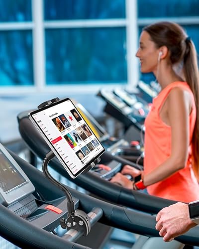 Miniatura 2 de Soporte para tablet de cuello de cisne para silla de ruedas, cochecito, carrito de golf, barco, soporte de micrófono, bicicleta de ciclismo