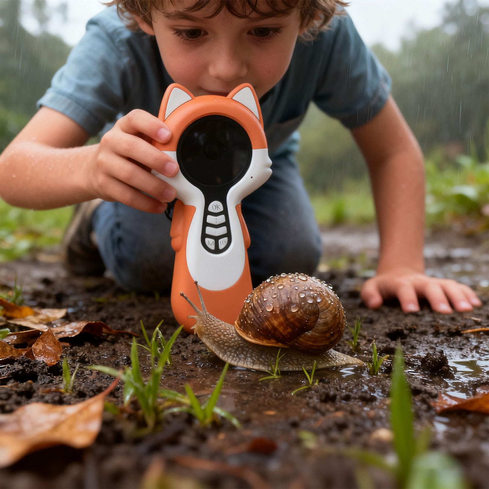 Instrument numérique portatif pour enfants avec coloscope grossissement 200x et écran 720P 720P pour exploration scientifique Instrument d'exploration pour enfants avec amovible