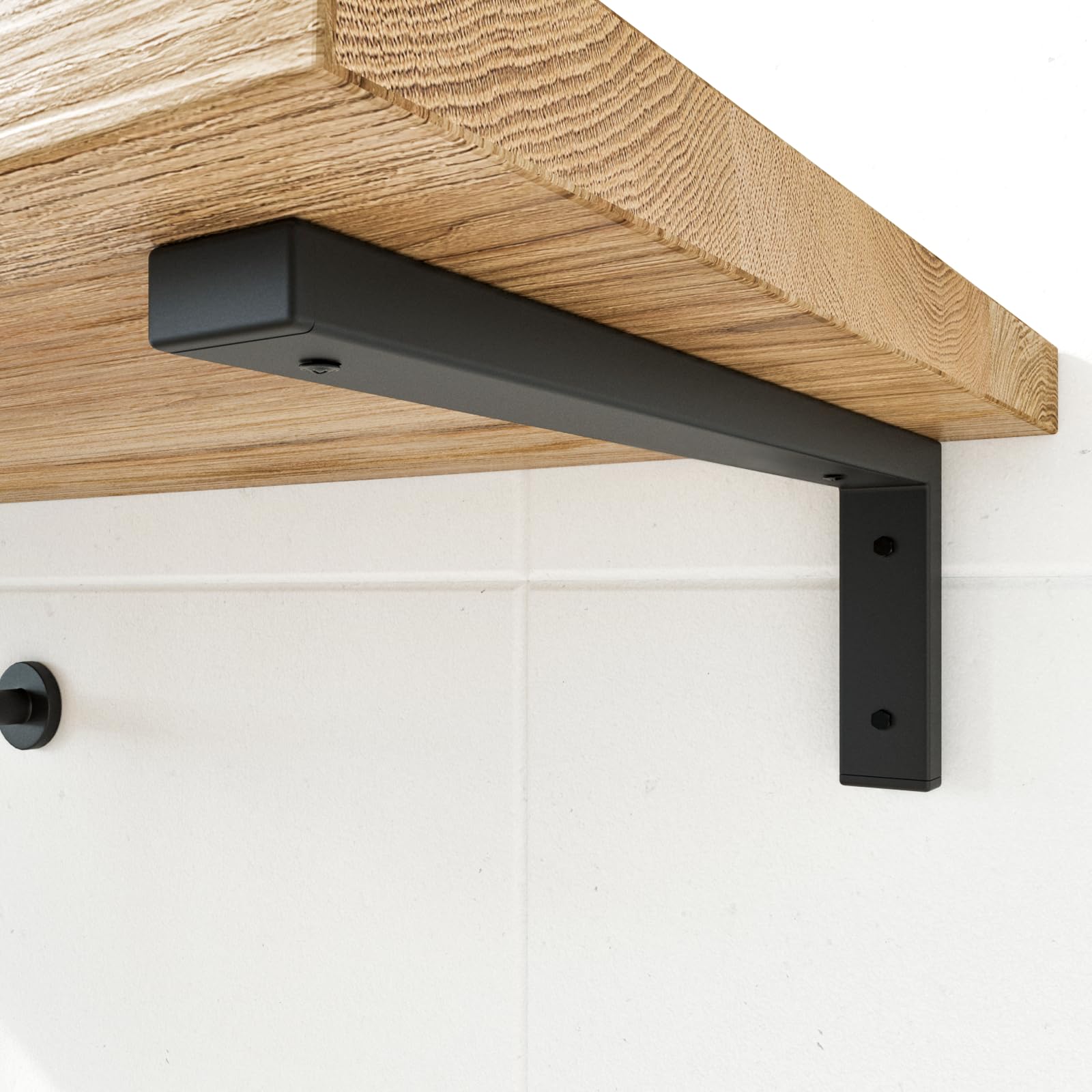 HEVVA Dubbele wastafelhouder 20/25/30/35/40/45 cm | LAHN | Opzetwastafel houder, heavy duty drager, wandconsole, wastafelplaat onderbouw | (1 houder - zwart, 15 cm HEVVA Dubbele wastafelhouder 20/25/30/35/40/45 cm | LAHN | Opzetwastafel houder, heavy duty drager, wandconsole, wastafelplaat onderbouw | (1 houder - zwart, 15 cm