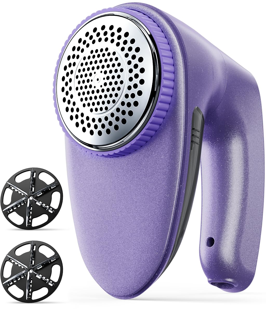 Bymore Fabric Shaver, Lint Shaver for Clothing Furniture Shaver, Sweater Defuzzer Pill Remover Shaver, Lint Remover for Clothing Fuzz-Dark Purple