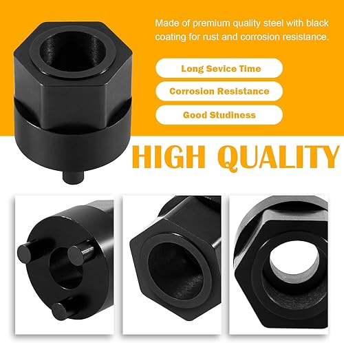 Miniatura 4 de Herramienta de extracción de cubo de embrague de compresor de AC no necesita llave de impacto para el cubo de transmisión de compresores denso sin