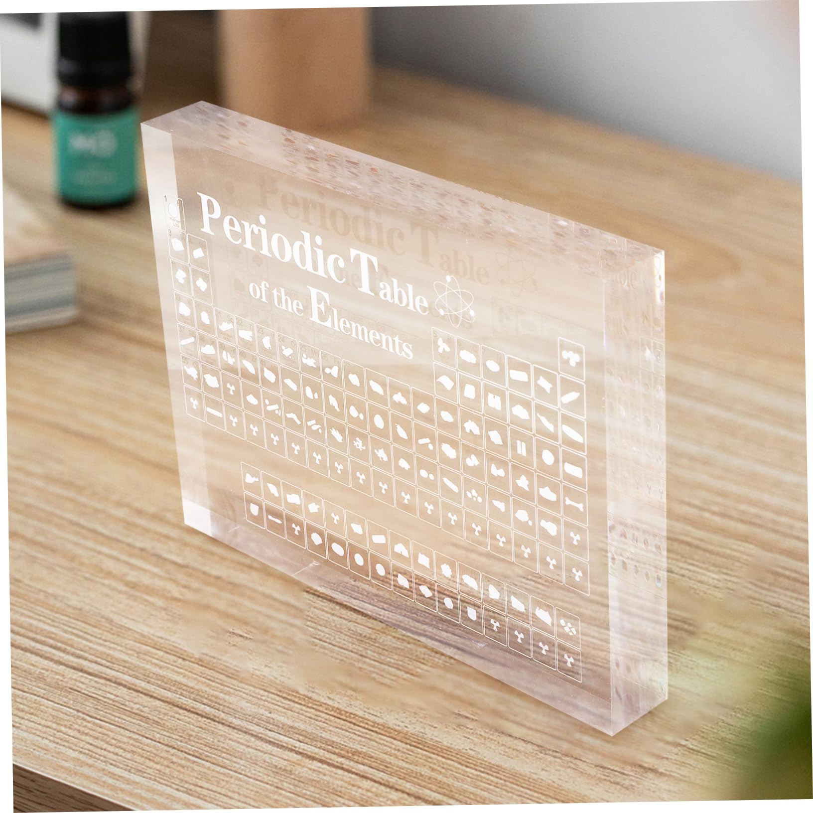 OSALADI Acryl Periodensystem der Elemente Tischdeko für Büro und Bibliothek