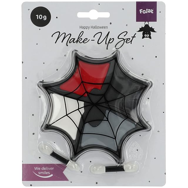 Foto 3 de 3 de Folat 67992 Set de Maquillaje Tela de Araña Halloween Día de los Muertos