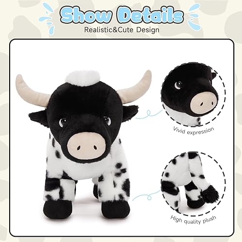 Miniatura 9 de BENINY Animales de peluche gigantes de 36 pulgadas de hipopótamo  suave abrazo, lindo juguete de hipopótamo de gran tamaño, regalo de felpa para