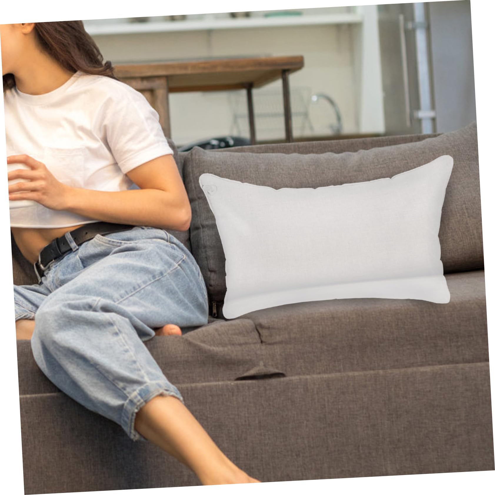 IMIKEYA Lot De 2 Coussins Gonflables Confortables pour Le Camping pour Canapé Cadre Robuste Gonflage Facile