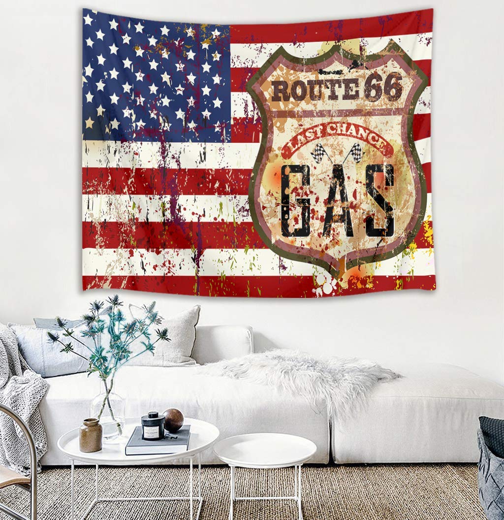 Amazon.co.jp: LB タペストリー おしゃれ 壁掛け 風景 アメリカ 国旗