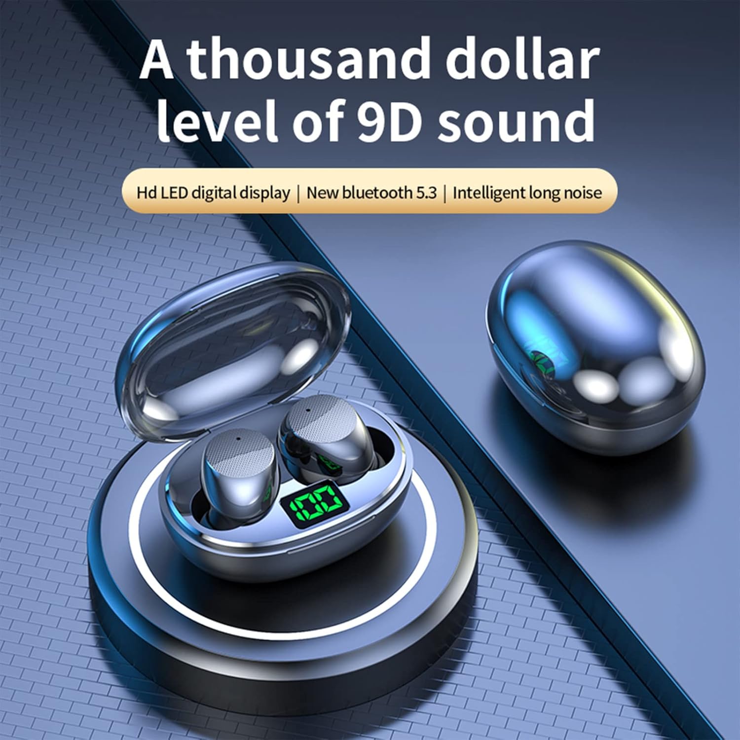 kmonabie wireless earbuds noise cancelling wireless in ear earbuds bluetooth earbuds 5 3 earphones deep bass finger control