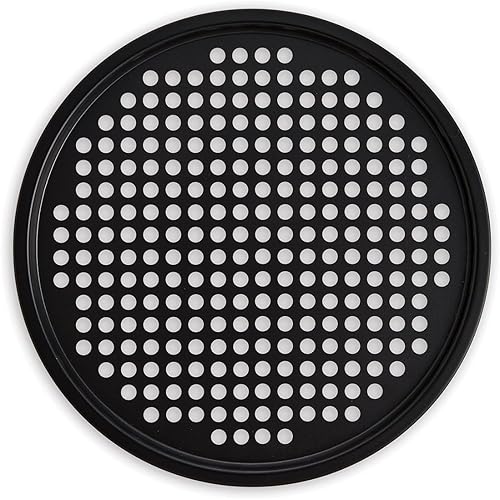 Miniatura 7 de Fantes - Sartén para pizza con borde ancho, aluminio pesado, original del mercado italiano desde 1906