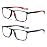 JOON-joon Reading Glasses Men 2 Pairs Sports Style Comfortable and Flexible Blue Light Blocking Readers for Men+1.5(Upgrade,Red&Blue)
