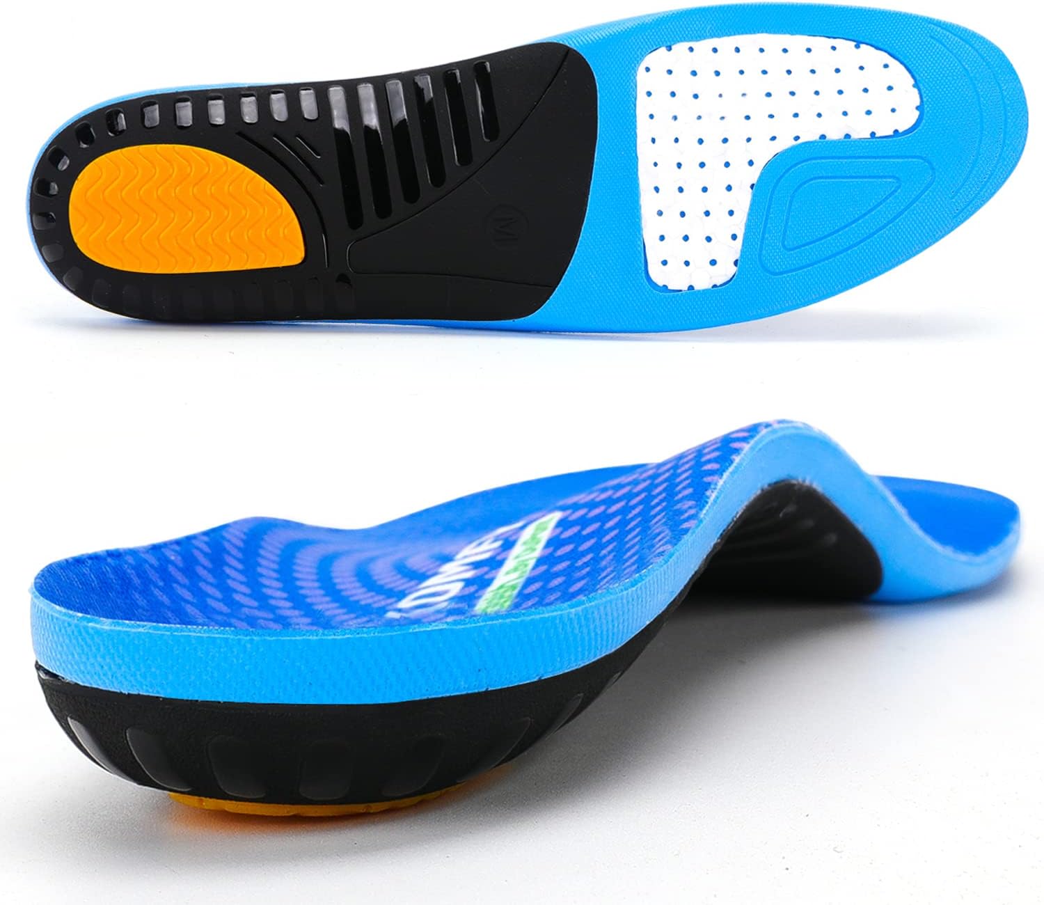 Walkomfy Standing All Day Arch Support Insoles for Men and Women, Plantar Fasciitis Relief
