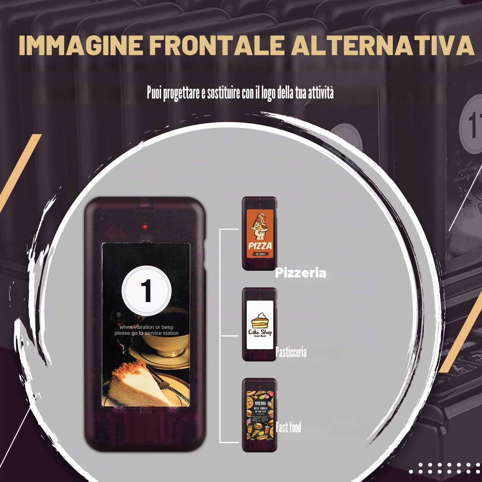 Retekess T112 Cercapersone Ristorante, 500M Pager Ristorante, 20 Cercapersone, 360 mAh 36H, Stabile e Durevole, Con Pulsante Muto, 3 Modalità di Chiamata, Cicalino per Ristorante, Pizzeria, Bar