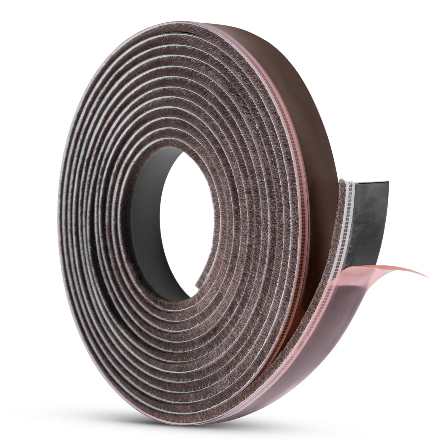 Flatro 5.2M Surface Mounted Self Adhesive Intumescent Seal Strip for Fire Doors, Smoke, Draft and Insect Protection (1, Brown)