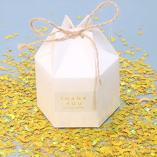 Miniatura 8 de Decoración de confeti de mesa con purpurina y estrella de luna, confeti de mesa, decoración de estrella lunar para cumpleaños, boda, tema de papel