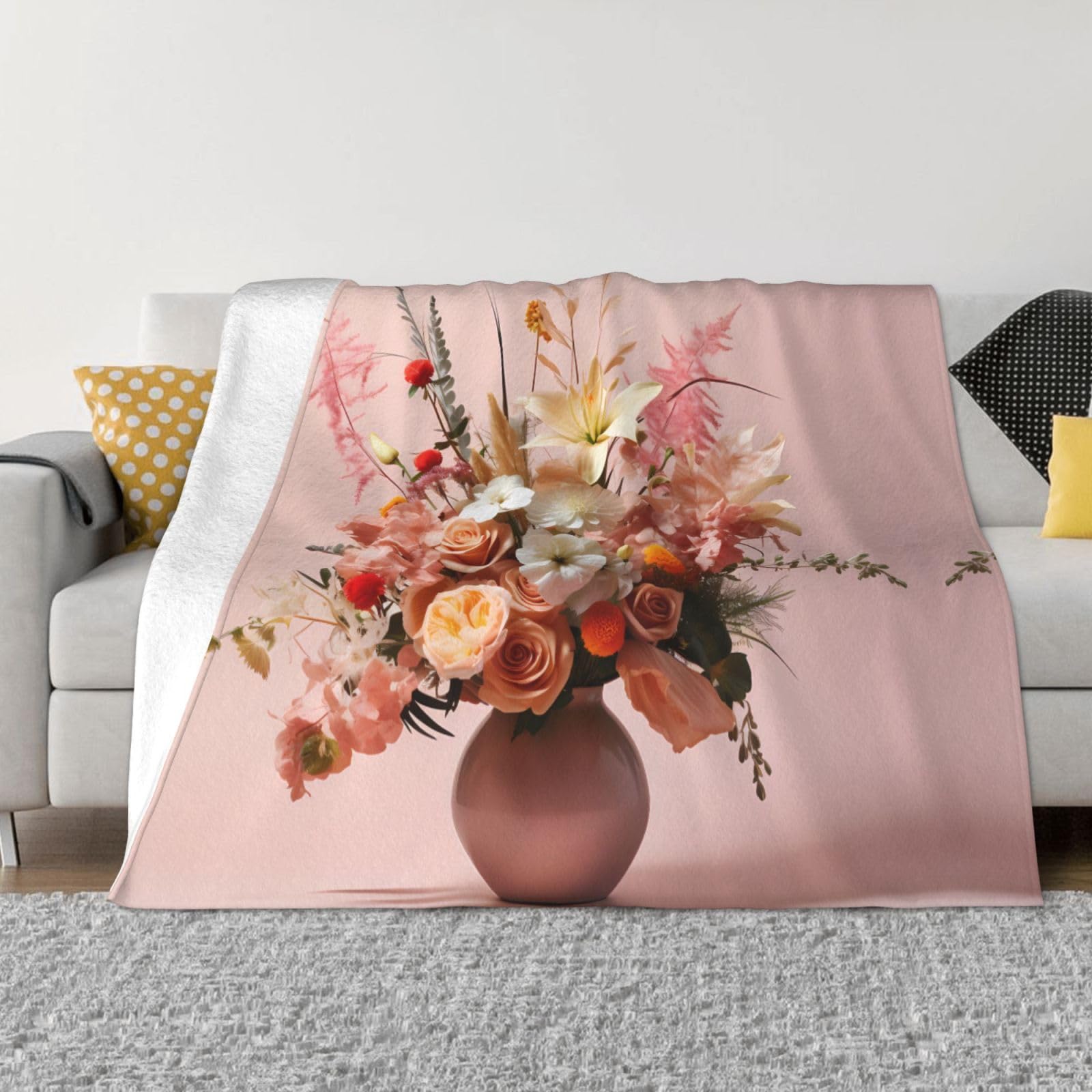 Couverture de canapé chaude en flanelle anti-froid pour lit et salon douillet