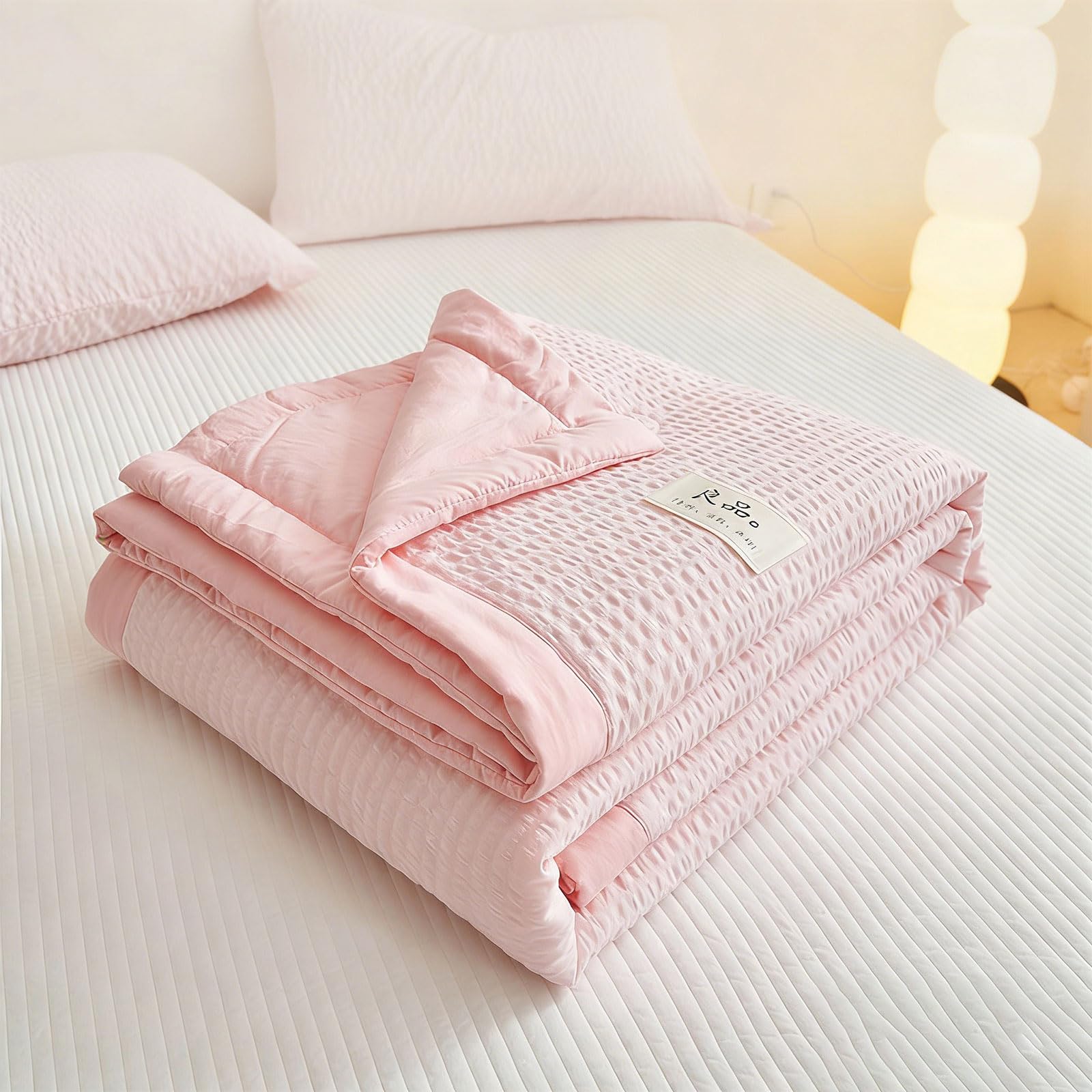 Portatile Bolla Texture Aria Condizionata Trapunta Wicking Coperta Da Viaggio Bolla Texture Aria Condizionata Biancheria Da Letto
