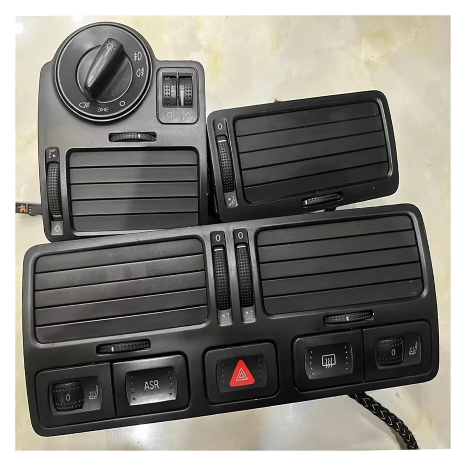 Air Vent Deflector Outlet FOR MK4 FOR Golf 4 1J1819710B Instrument Air Outlet Central Air-conditioning Car Vent Grille(3 piece A)