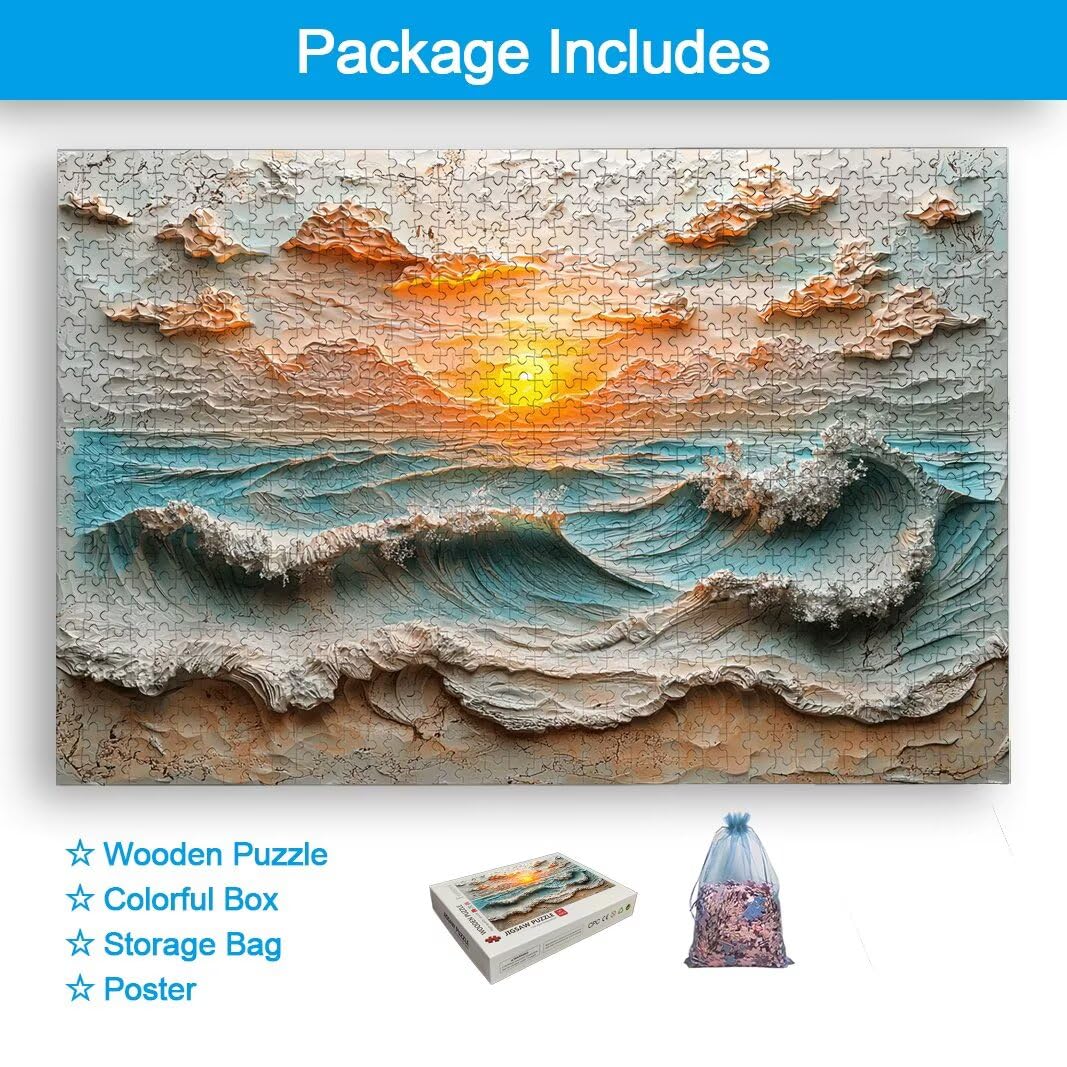 Puzzle Spiaggia, Puzzle 1000 Pezzi per Adulti, Regalo Donna/Uomo -2375