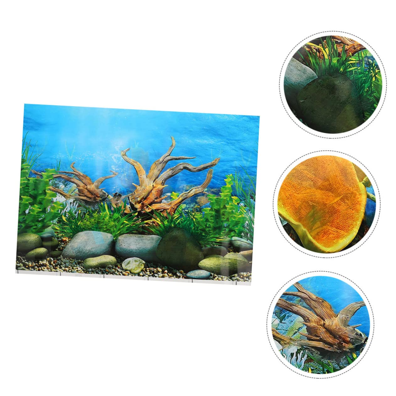 UPKOCH 4 Pezzi Sfondo del Serbatoio del Pesce Acquario sotto Lo Sfondo dell'Oceano sfondi pianta Decorazione del Fondo del carro Armato di Pesci Decalcomania di Sfondo Acquario Vinile