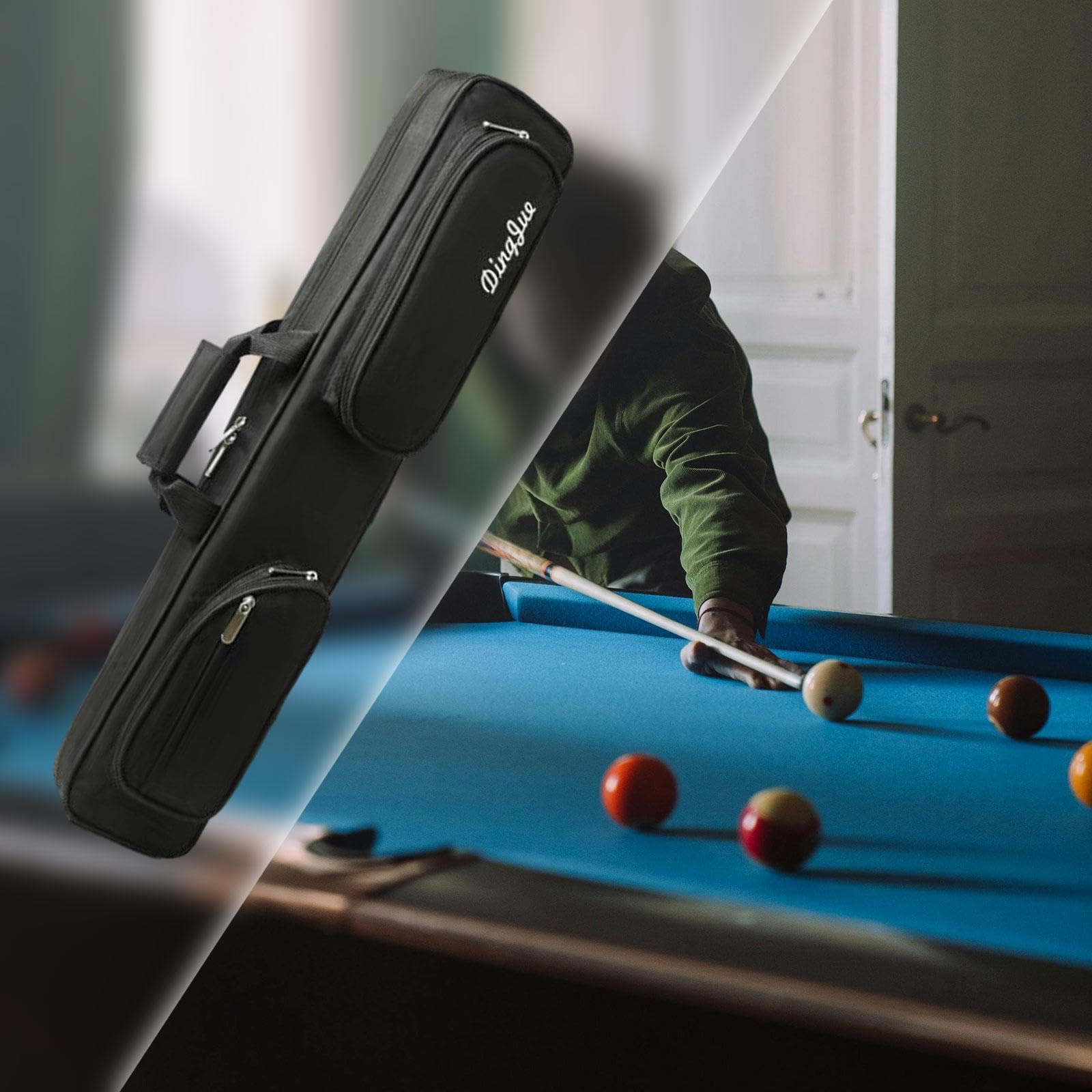 Estuche de Billar Caja Protector Palo Snooker Portador Ligero Impermeable con Correa Adecuada para Jugadores Profesionales Y Aficionados Viajes Exhibi