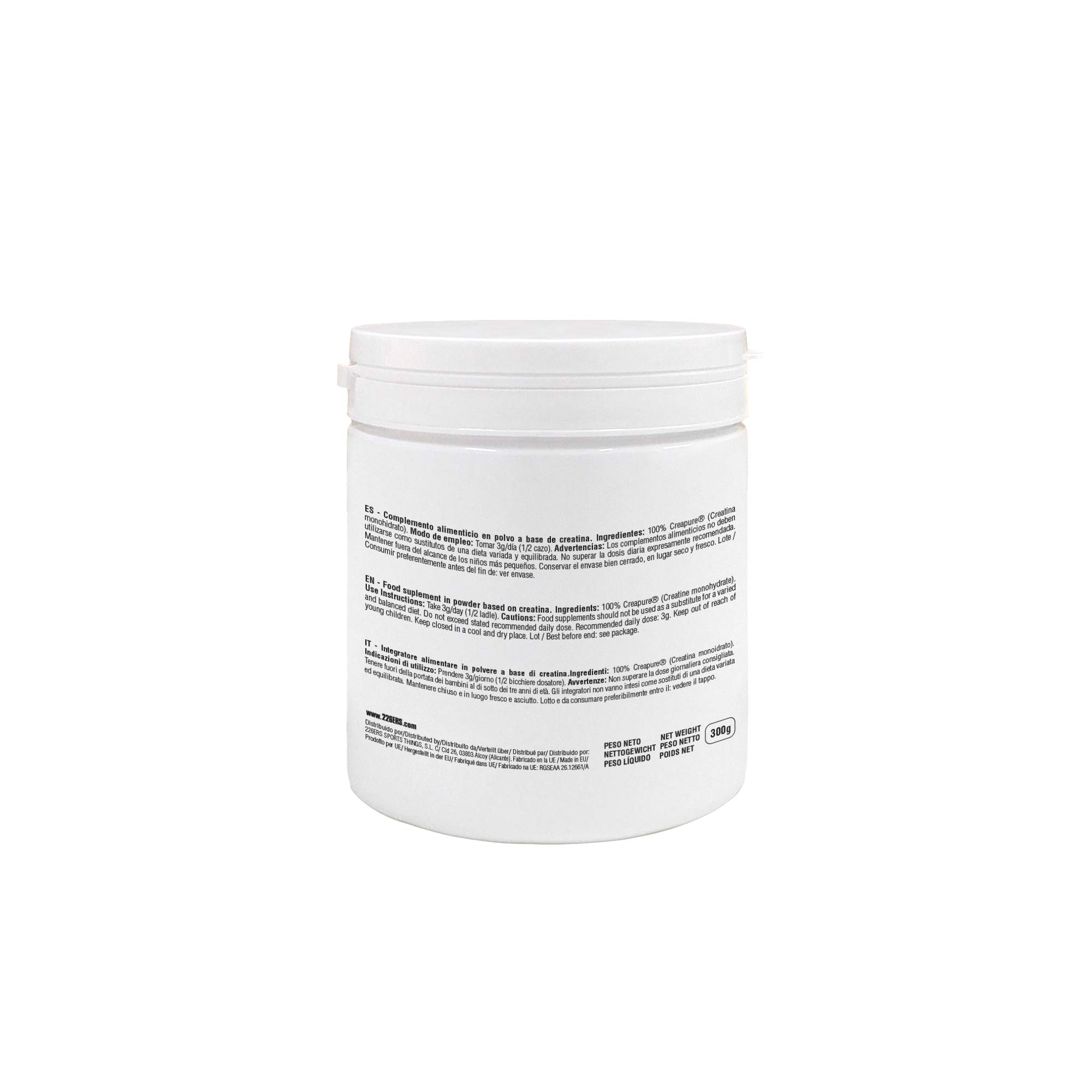 226ERS Creatina Monoidrata in Polvere | Integratore Sportivo per Recupero Muscolare in Polvere, Vegano, Gusto Neutro - 300 gr (Confezione da 2)