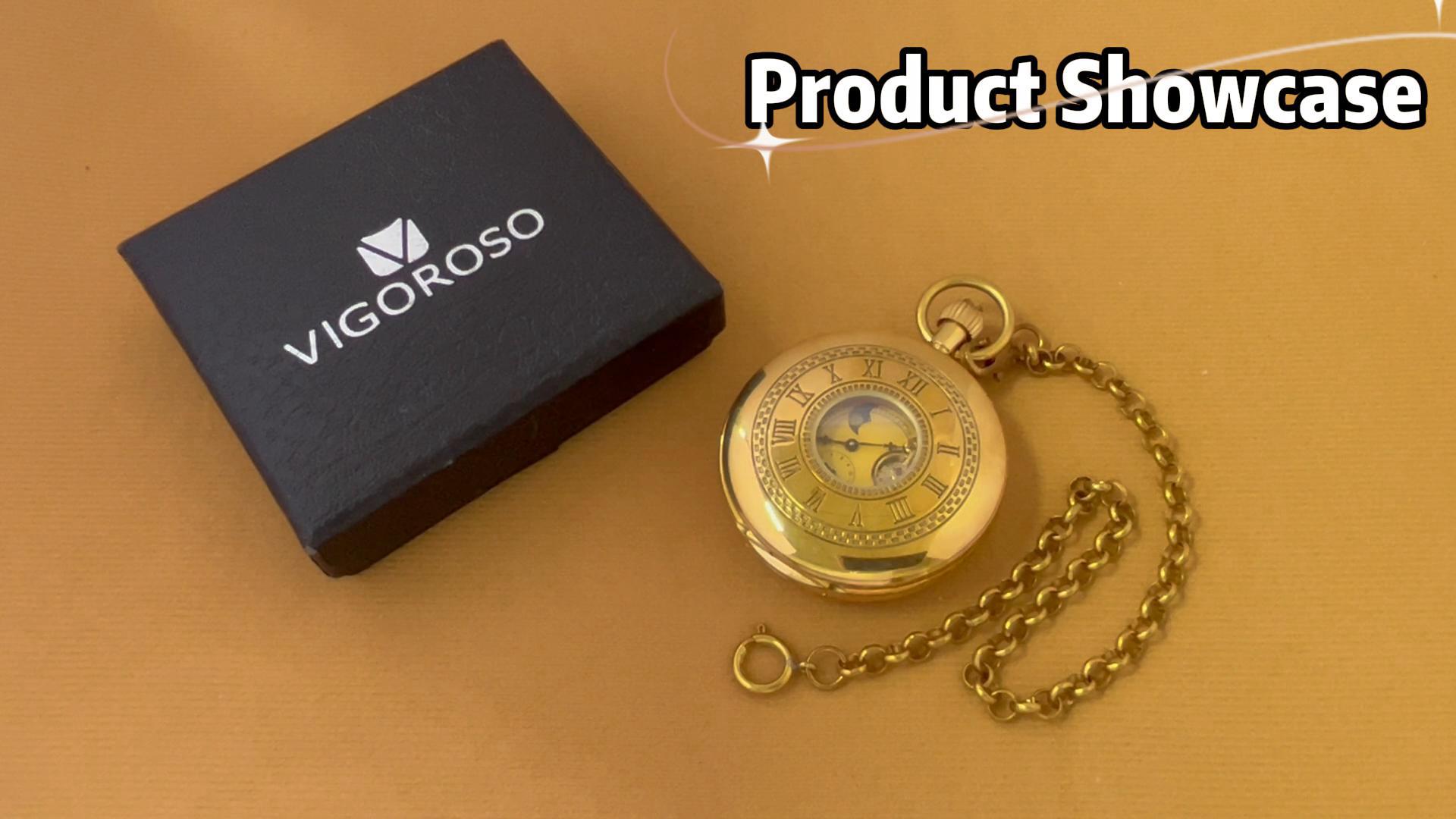 Amazon.com: VIGOROSO Women's Pocket Watch, Analog Display, Quartz