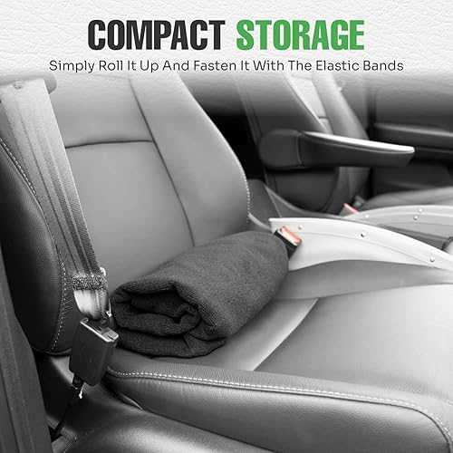 Miniatura 8 de lebogner Funda Impermeable para Asiento de Automóvil con Toalla Antisudor para Después del Gimnasio, Entrenamiento, Correr, Natación, Playa y